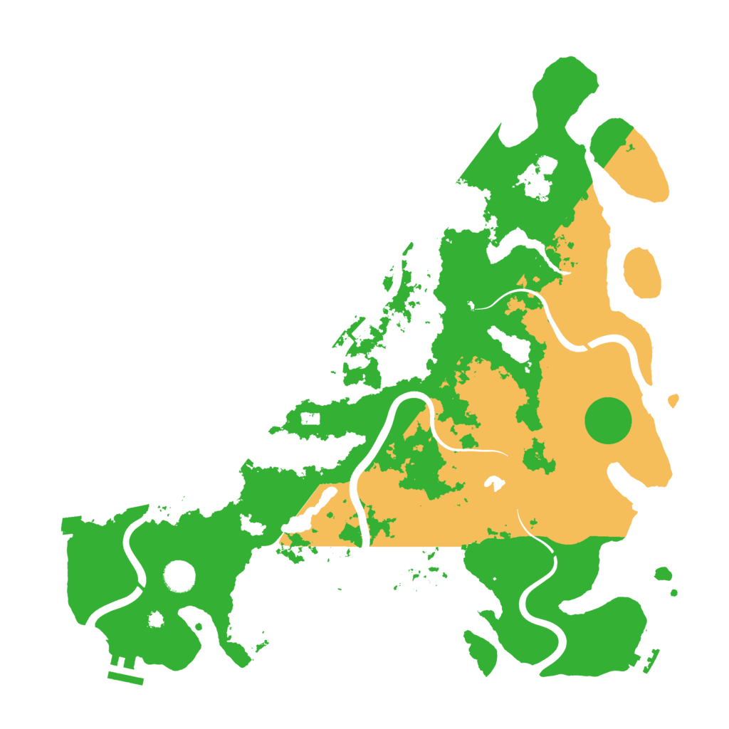 Biome Rust Map: Procedural Map, Size: 4100, Seed: 95338435
