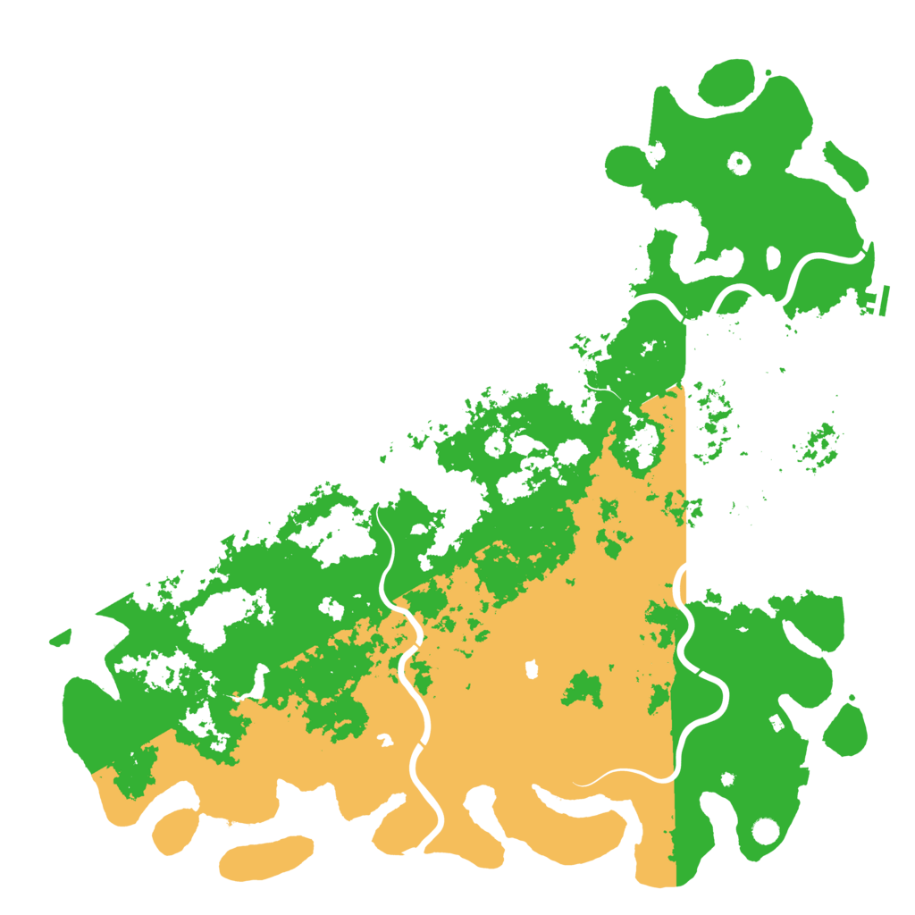 Biome Rust Map: Procedural Map, Size: 6000, Seed: 1213141516
