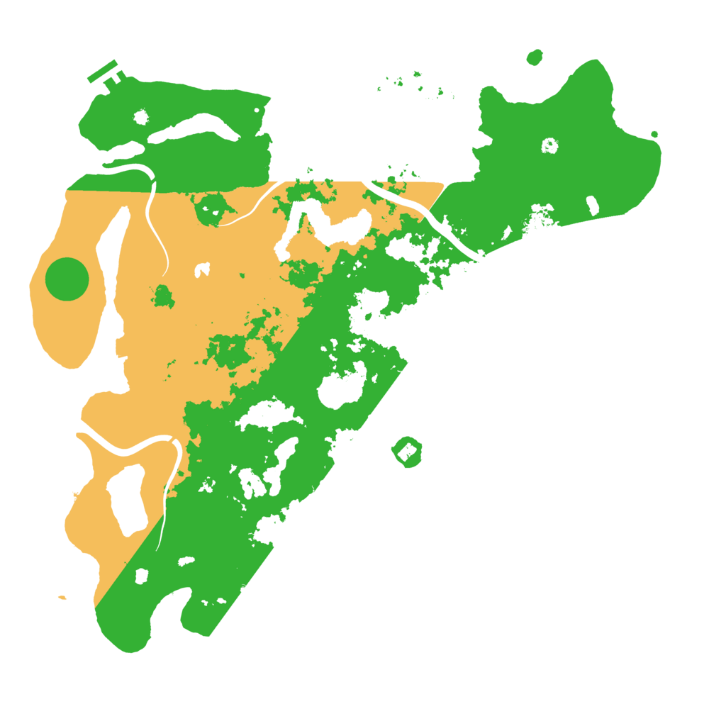 Biome Rust Map: Procedural Map, Size: 4400, Seed: 70925146