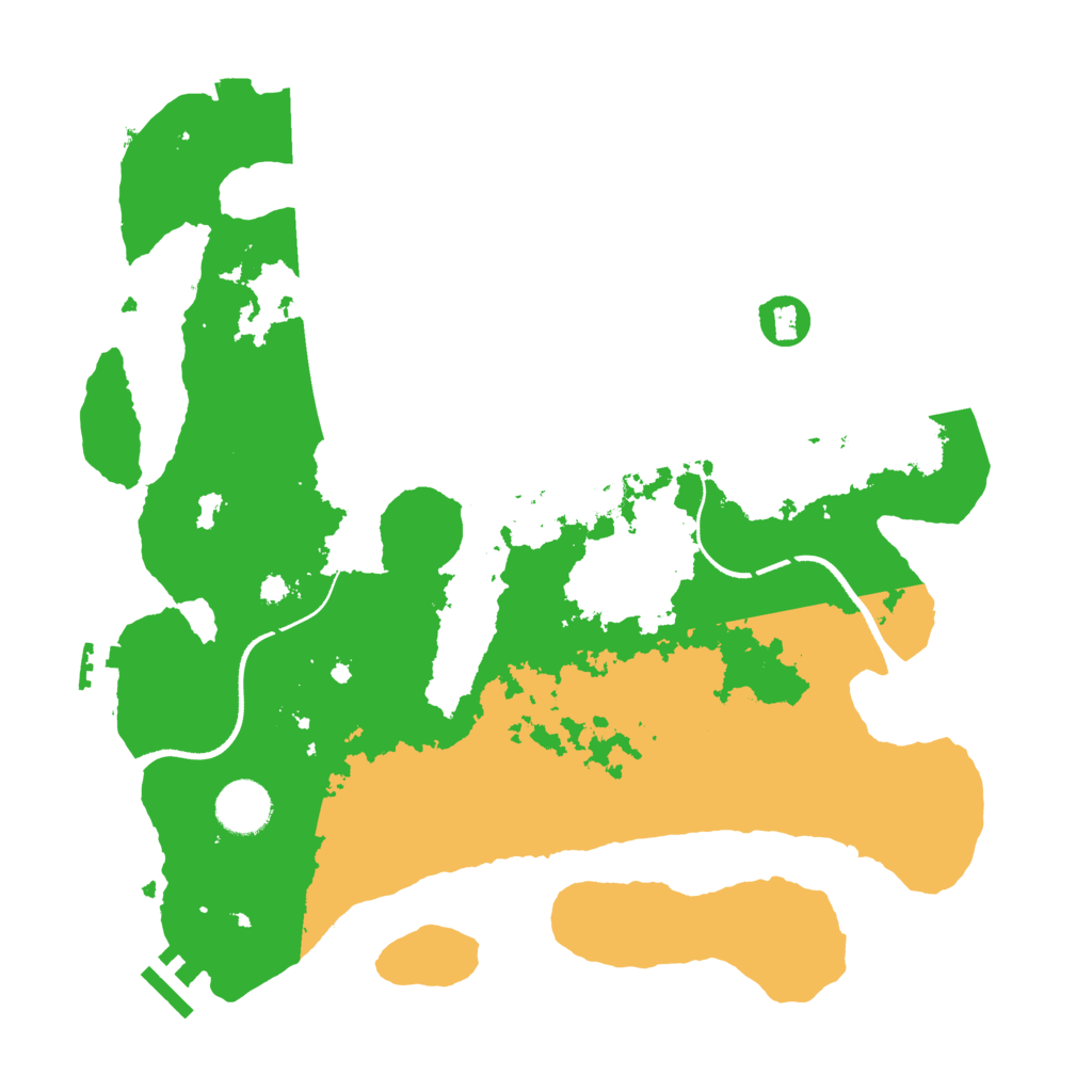 Biome Rust Map: Procedural Map, Size: 3500, Seed: 90861026