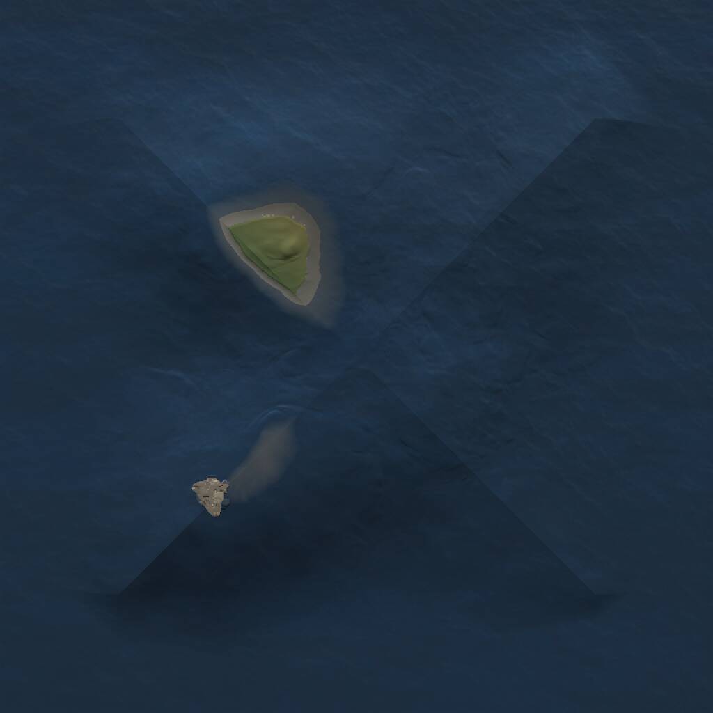 Rust Map: Procedural Map, Size: 1000, Seed: 342858865, 1 Monuments