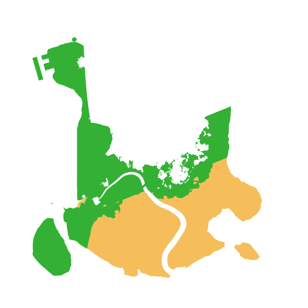 Biome Rust Map: Procedural Map, Size: 2650, Seed: 5