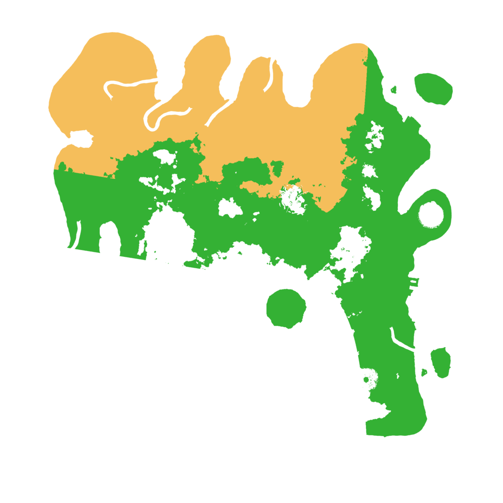 Biome Rust Map: Procedural Map, Size: 3550, Seed: 85945105