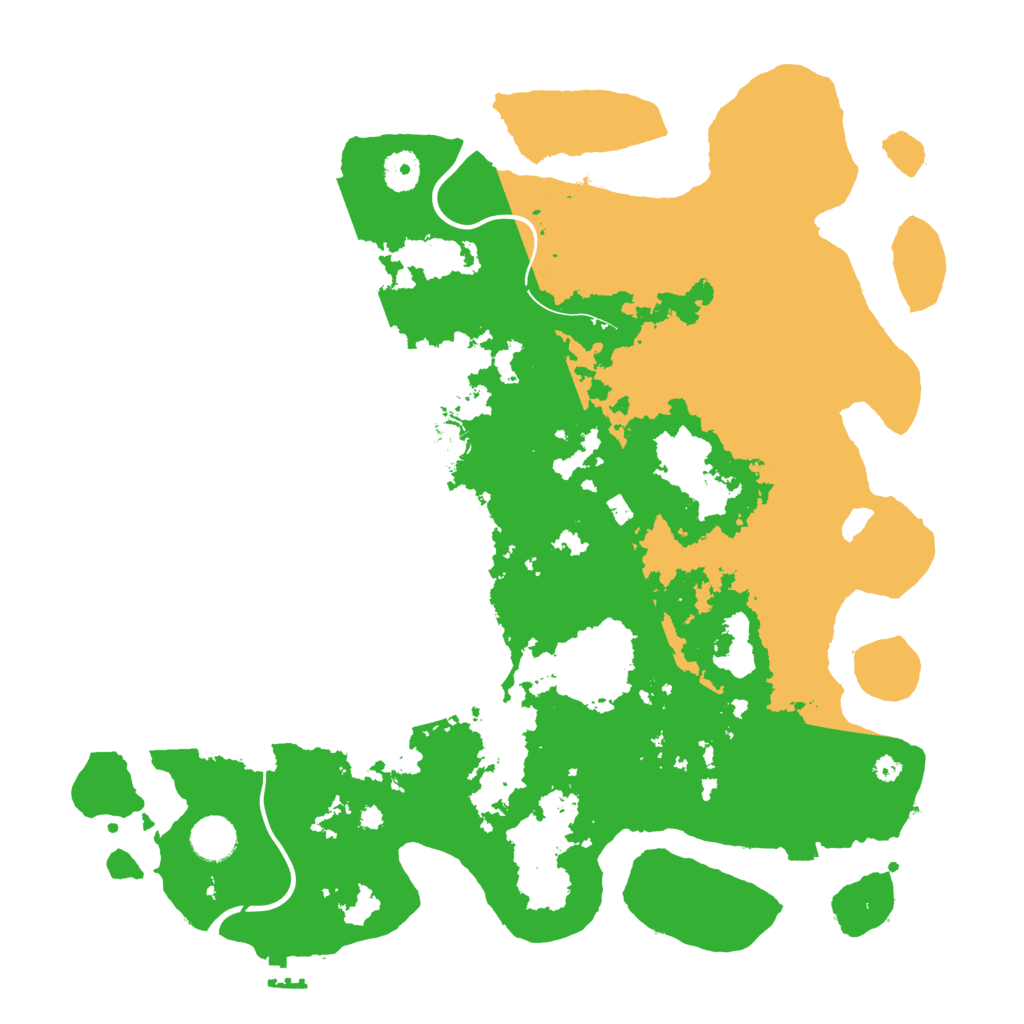 Biome Rust Map: Procedural Map, Size: 3950, Seed: 26469554