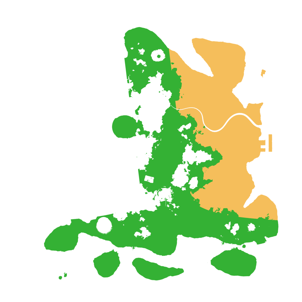 Biome Rust Map: Procedural Map, Size: 3500, Seed: 632340369
