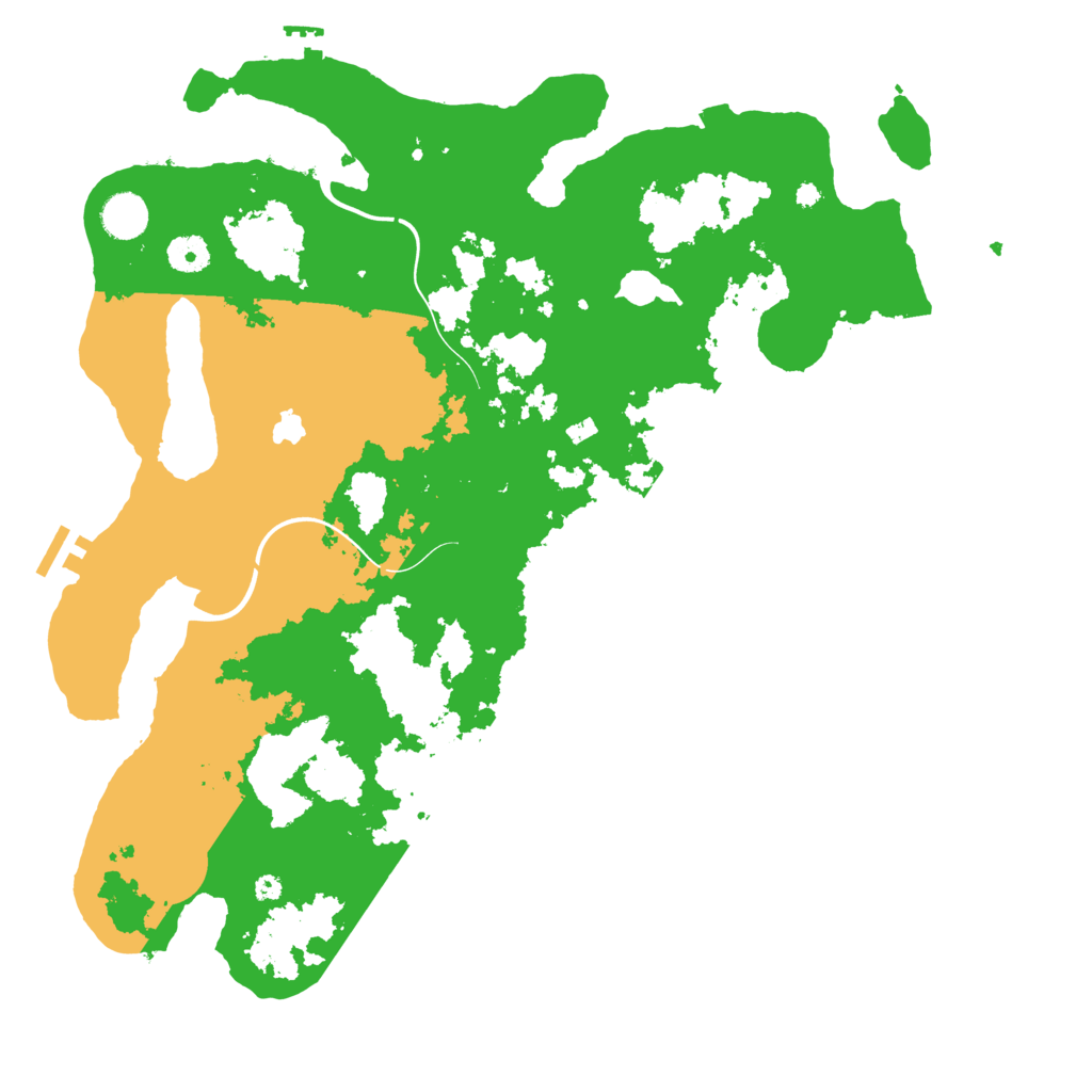 Biome Rust Map: Procedural Map, Size: 4100, Seed: 41216315