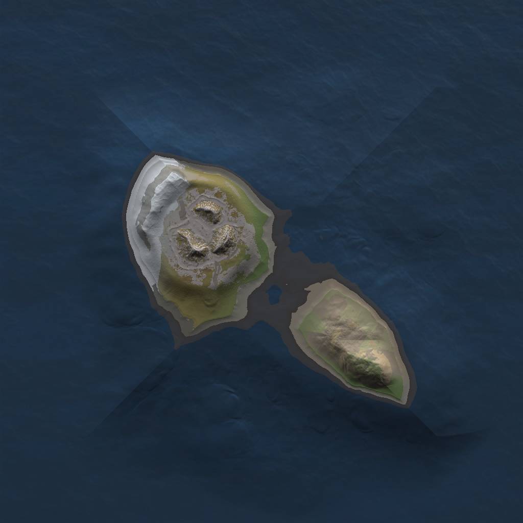 Rust Map: Barren, Size: 1200, Seed: 585288013, 3 Monuments