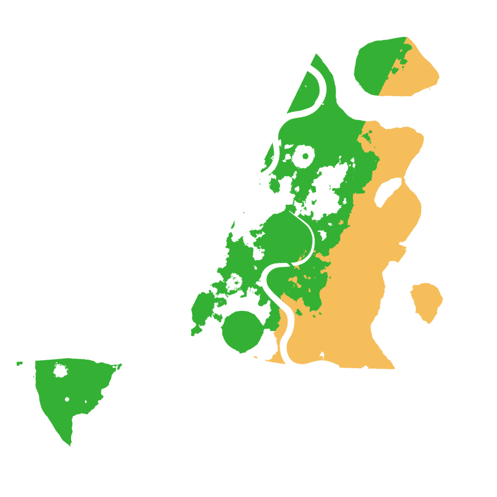 Biome Rust Map: Procedural Map, Size: 3300, Seed: 441414893