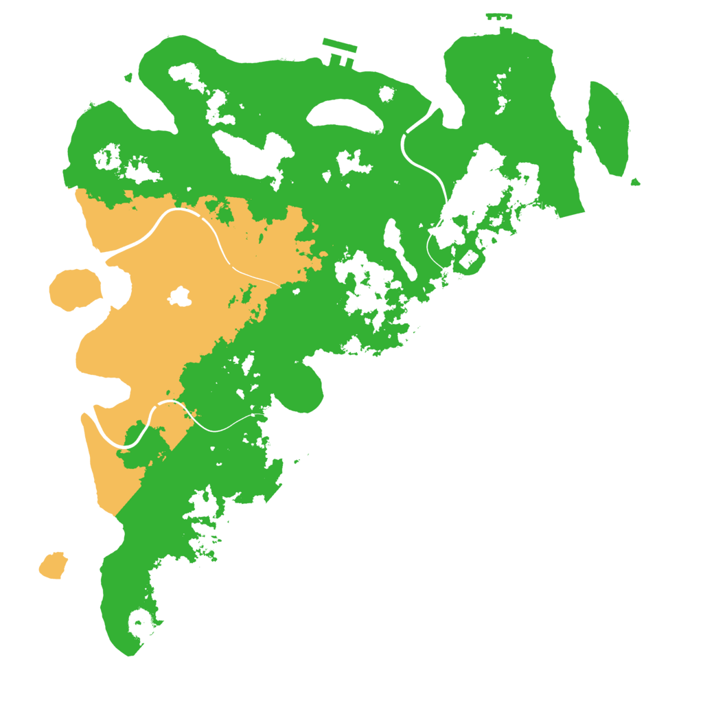 Biome Rust Map: Procedural Map, Size: 4100, Seed: 39407353