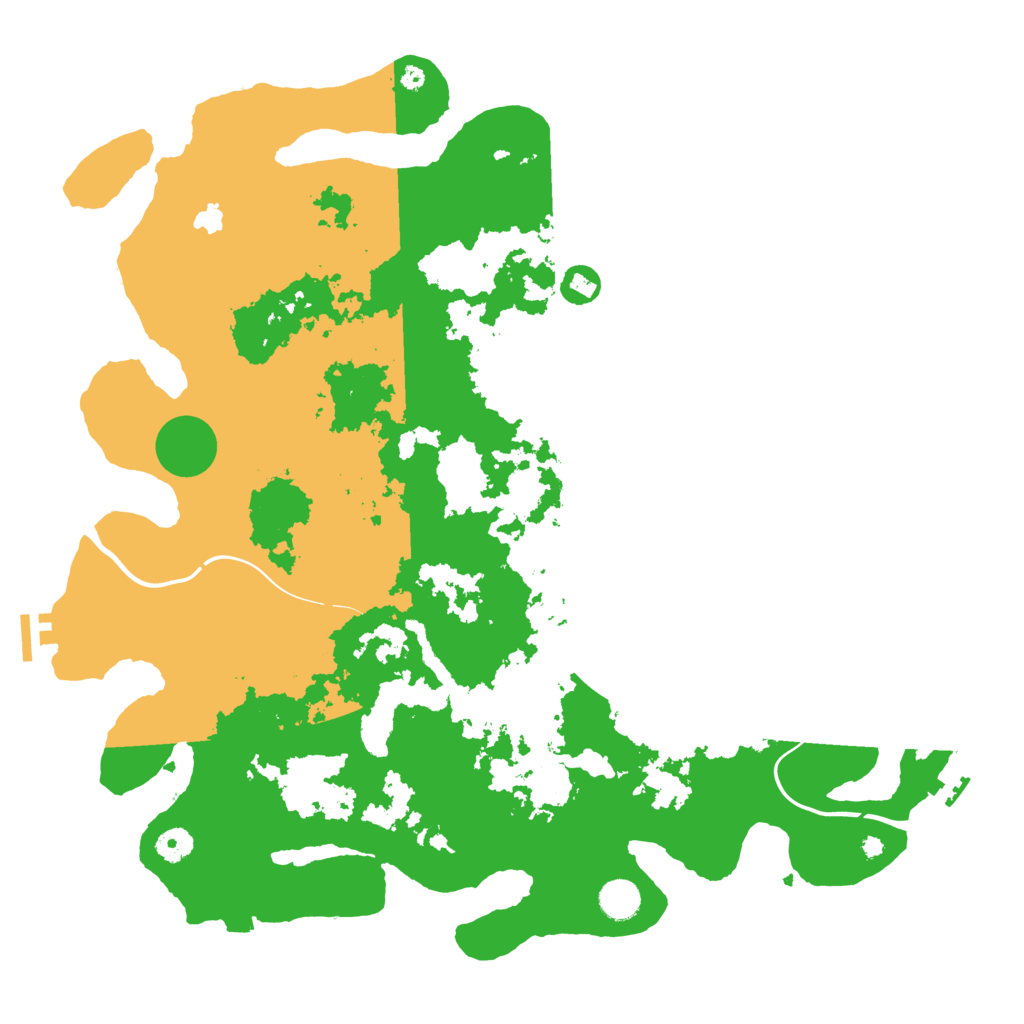 Biome Rust Map: Procedural Map, Size: 4400, Seed: 54985054