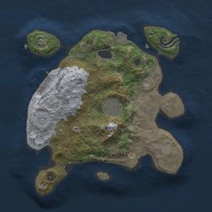 Thumbnail Rust Map: Procedural Map, Size: 2500, Seed: 861036826, 7 Monuments