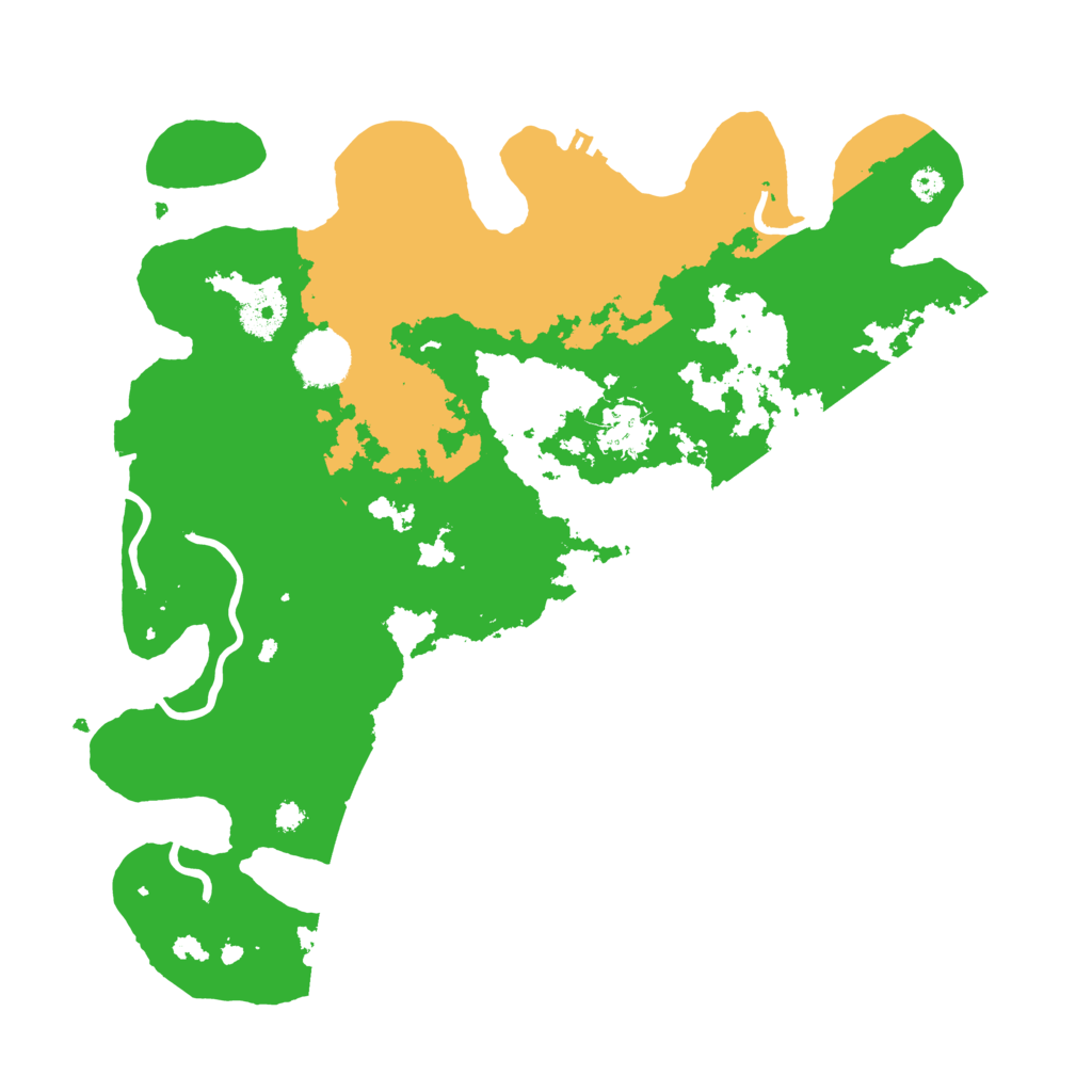 Biome Rust Map: Procedural Map, Size: 3500, Seed: 35612213