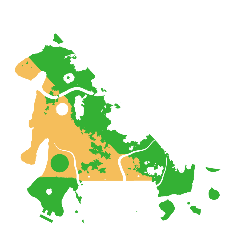 Biome Rust Map: Procedural Map, Size: 3500, Seed: 1166320876