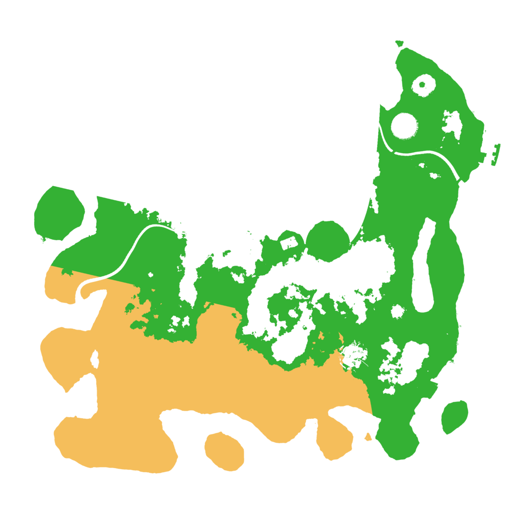 Biome Rust Map: Procedural Map, Size: 3500, Seed: 3499465