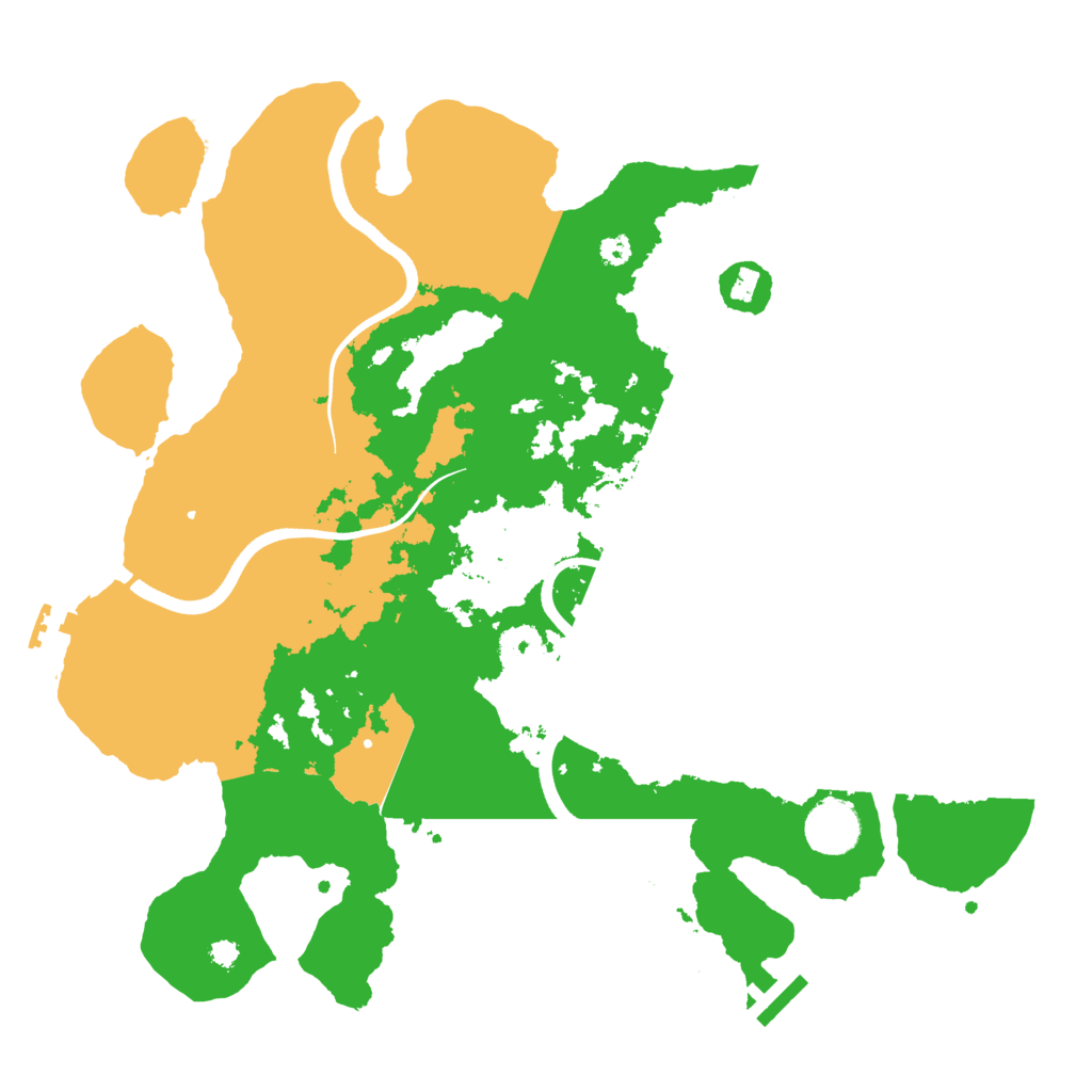 Biome Rust Map: Procedural Map, Size: 3550, Seed: 527436