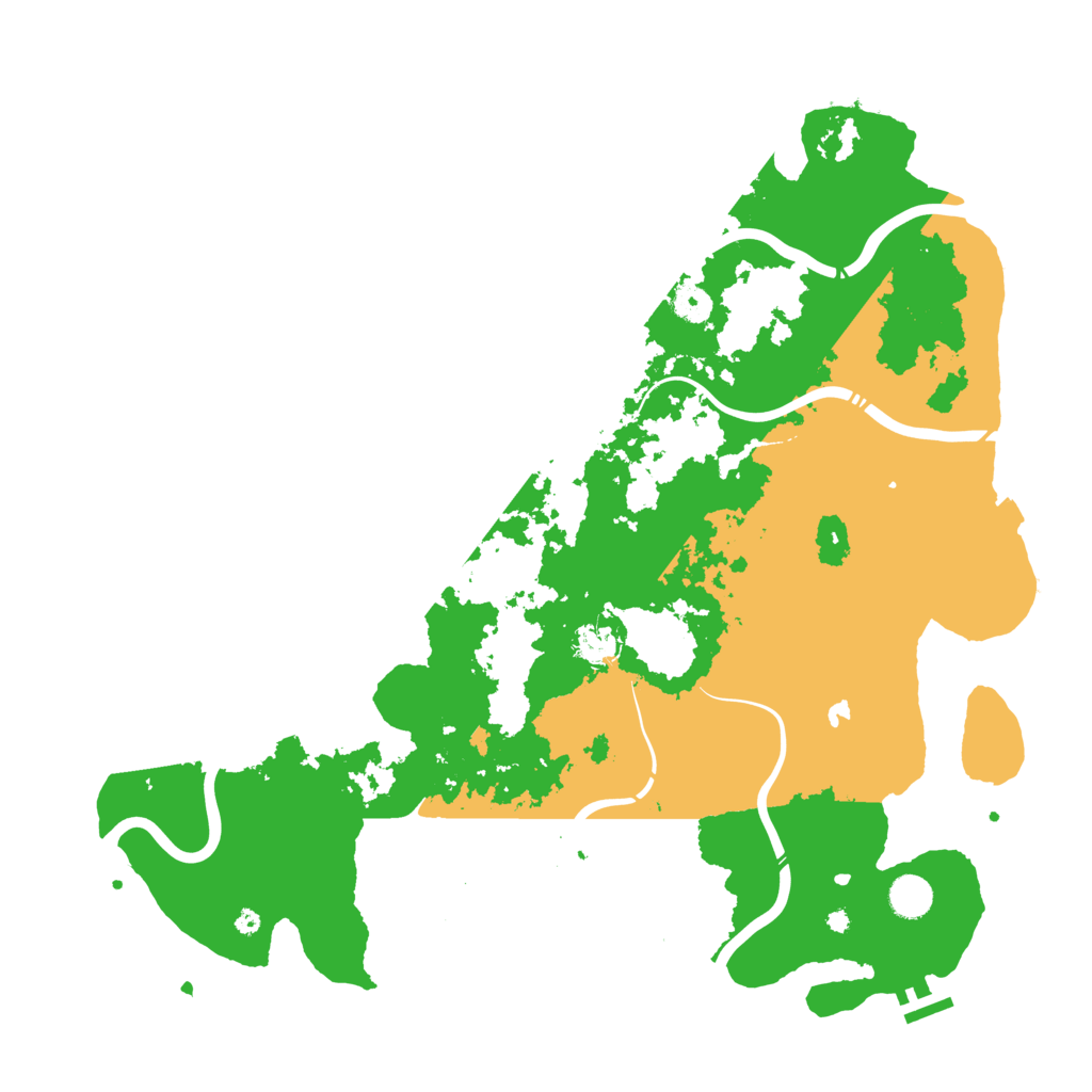 Biome Rust Map: Procedural Map, Size: 4400, Seed: 72247657