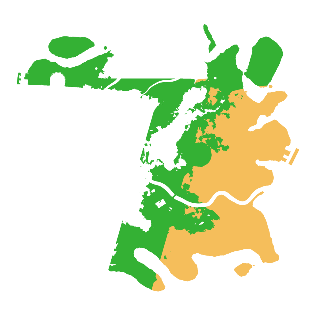 Biome Rust Map: Procedural Map, Size: 3600, Seed: 44433914