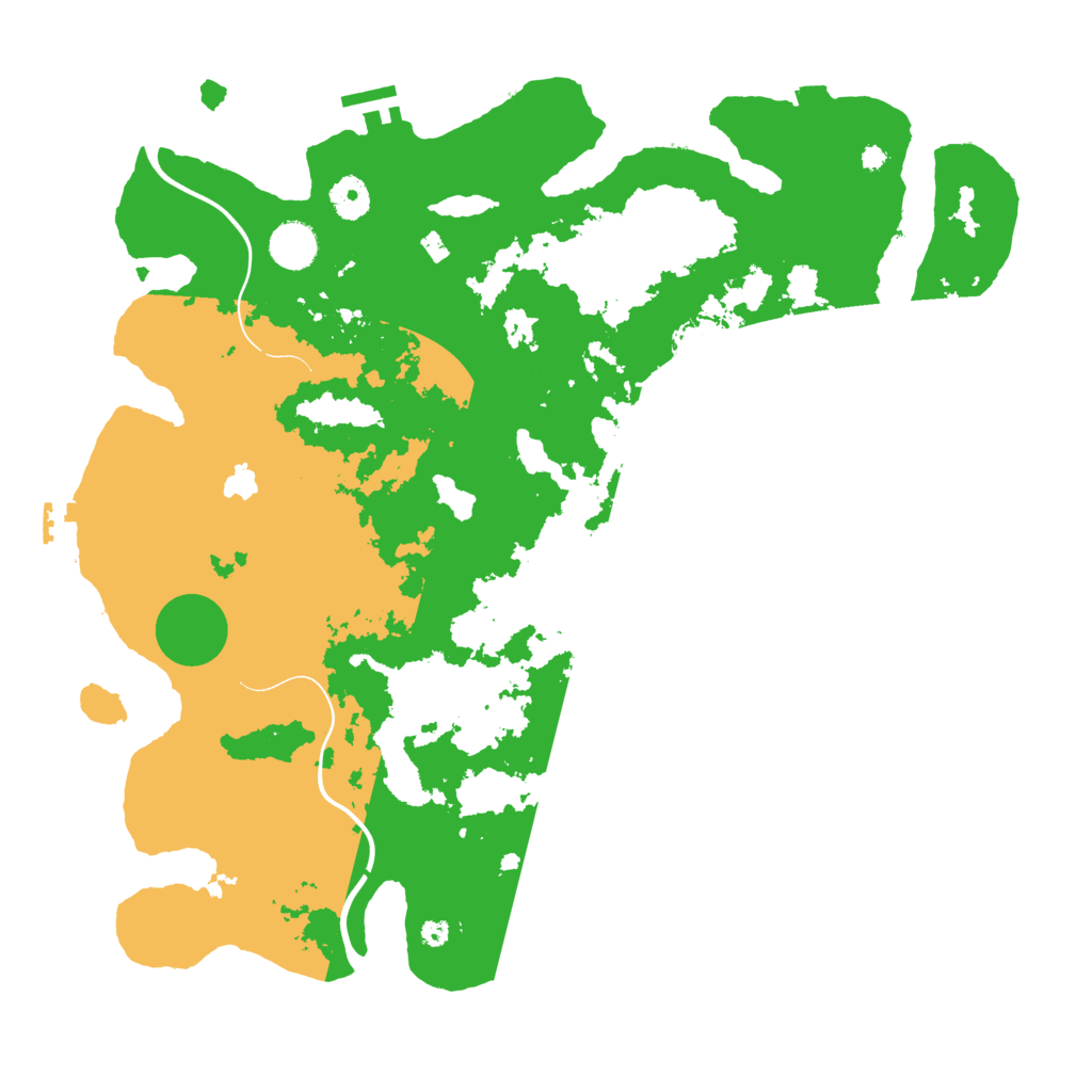 Biome Rust Map: Procedural Map, Size: 4000, Seed: 44551561