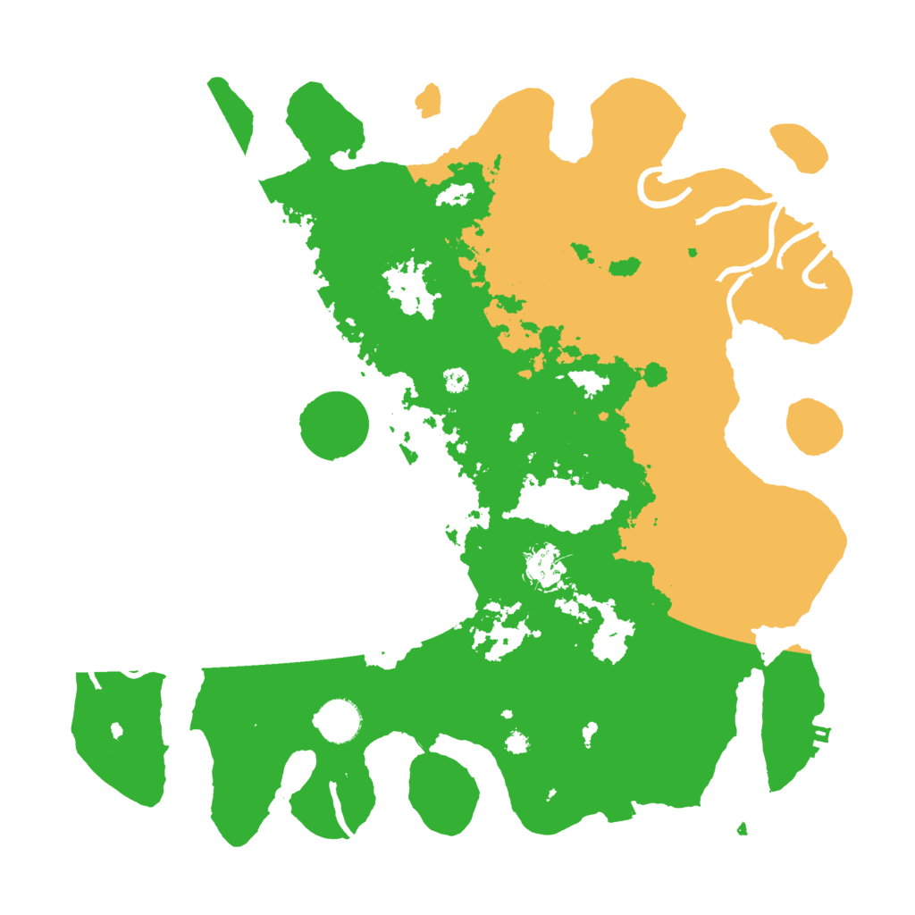 Biome Rust Map: Procedural Map, Size: 3700, Seed: 80729547