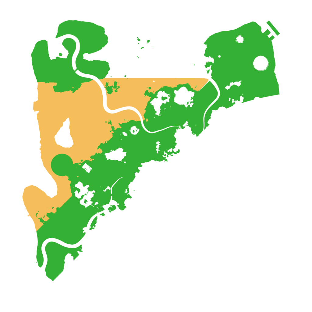 Biome Rust Map: Procedural Map, Size: 3700, Seed: 73826192