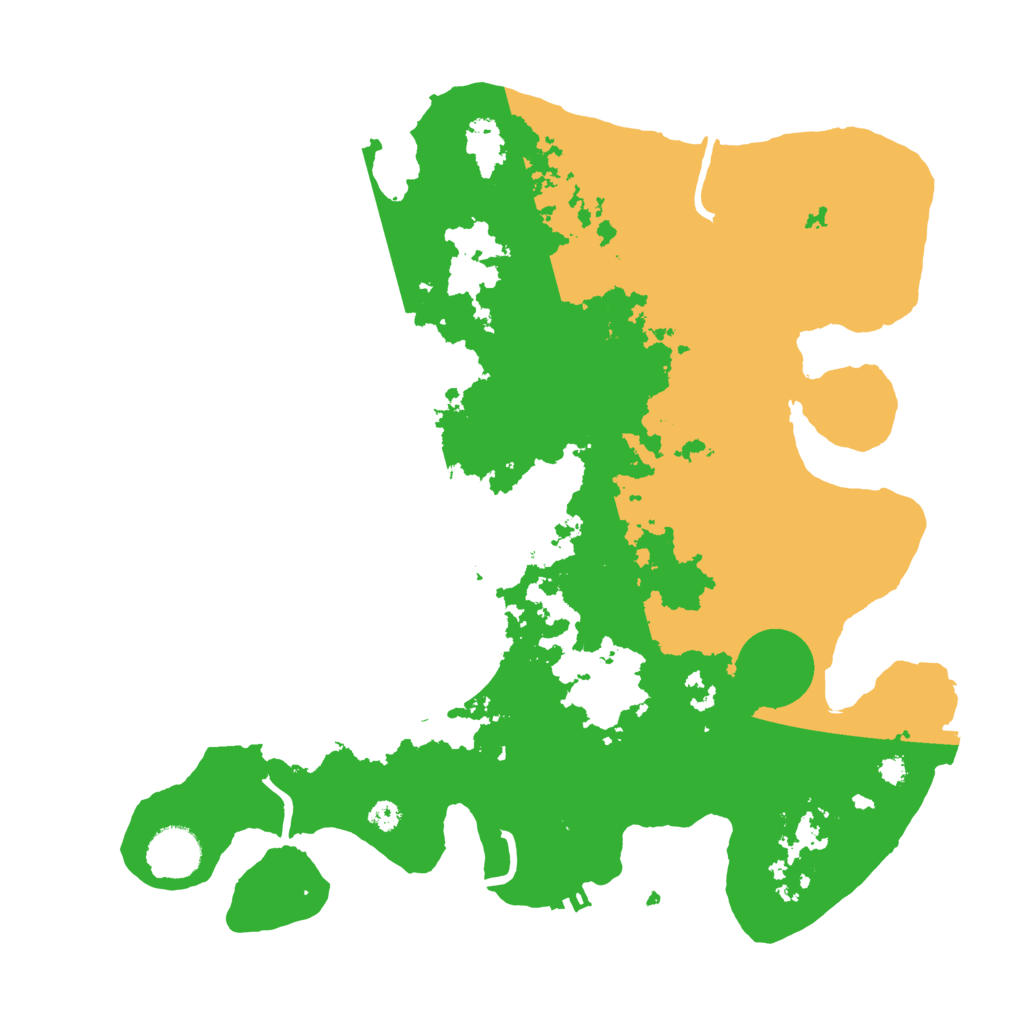 Biome Rust Map: Procedural Map, Size: 3500, Seed: 46551894