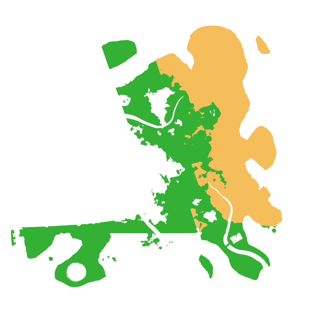 Biome Rust Map: Procedural Map, Size: 3000, Seed: 16273945