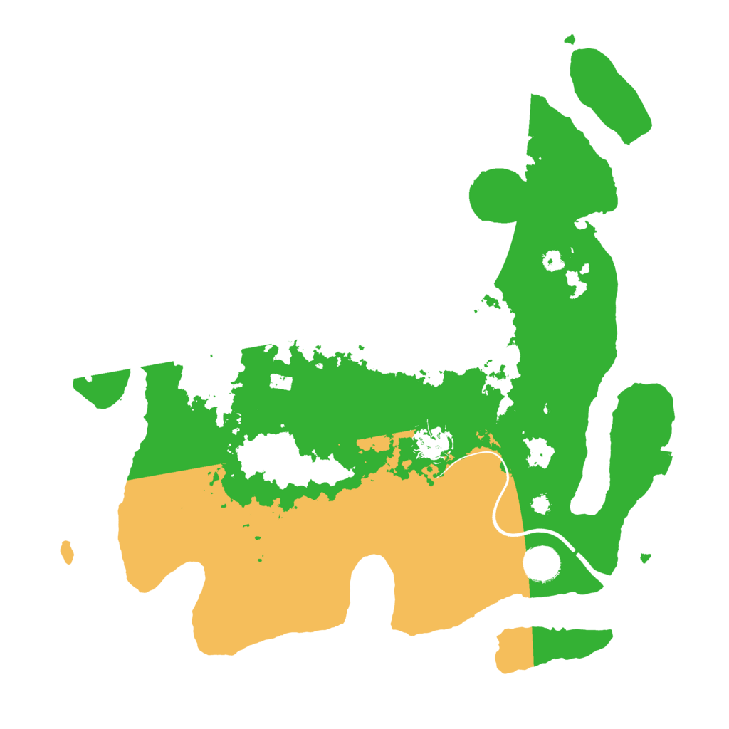 Biome Rust Map: Procedural Map, Size: 3550, Seed: 25118071