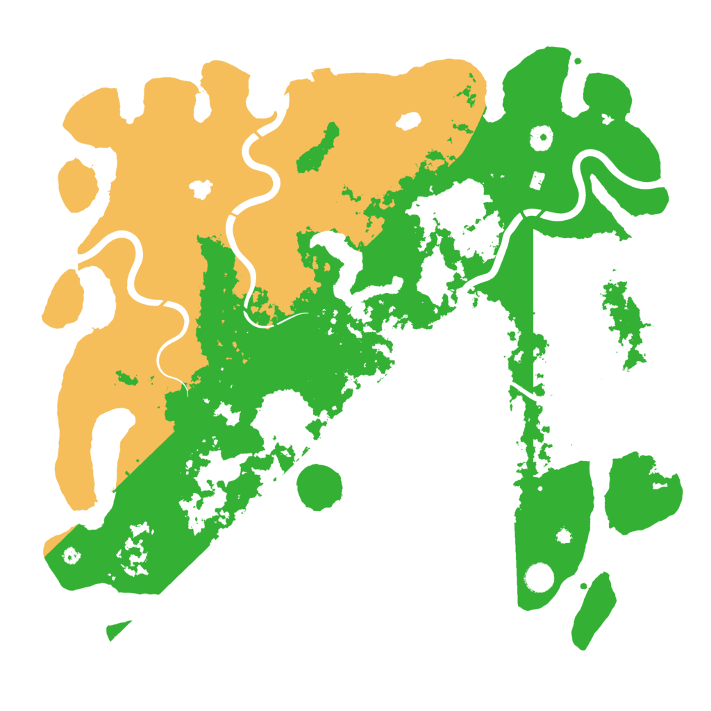 Biome Rust Map: Procedural Map, Size: 4300, Seed: 25535542