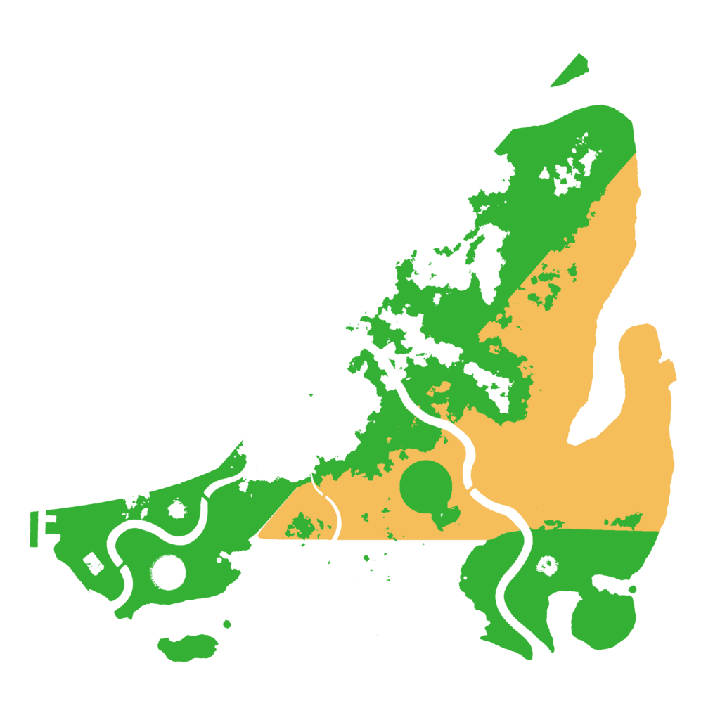 Biome Rust Map: Procedural Map, Size: 3650, Seed: 60529948