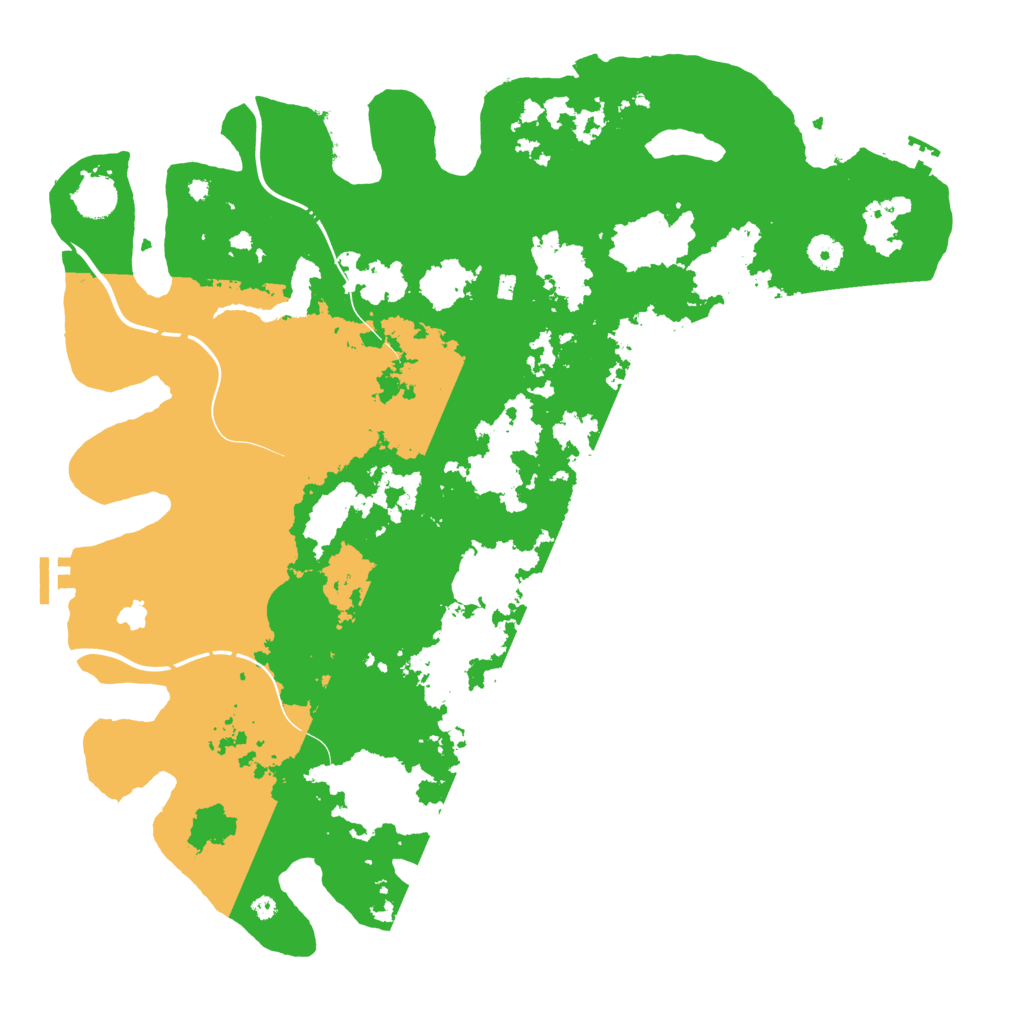 Biome Rust Map: Procedural Map, Size: 4400, Seed: 43885358