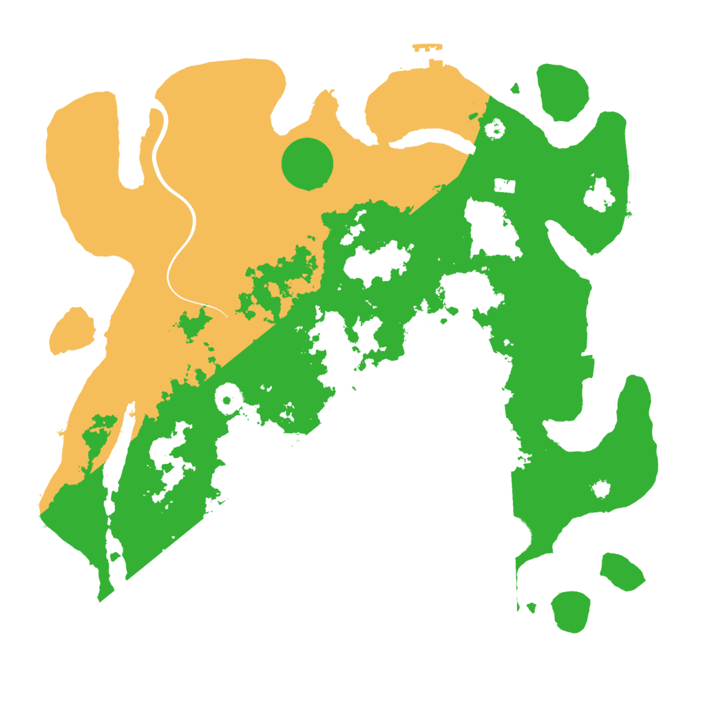 Biome Rust Map: Procedural Map, Size: 3600, Seed: 59364623
