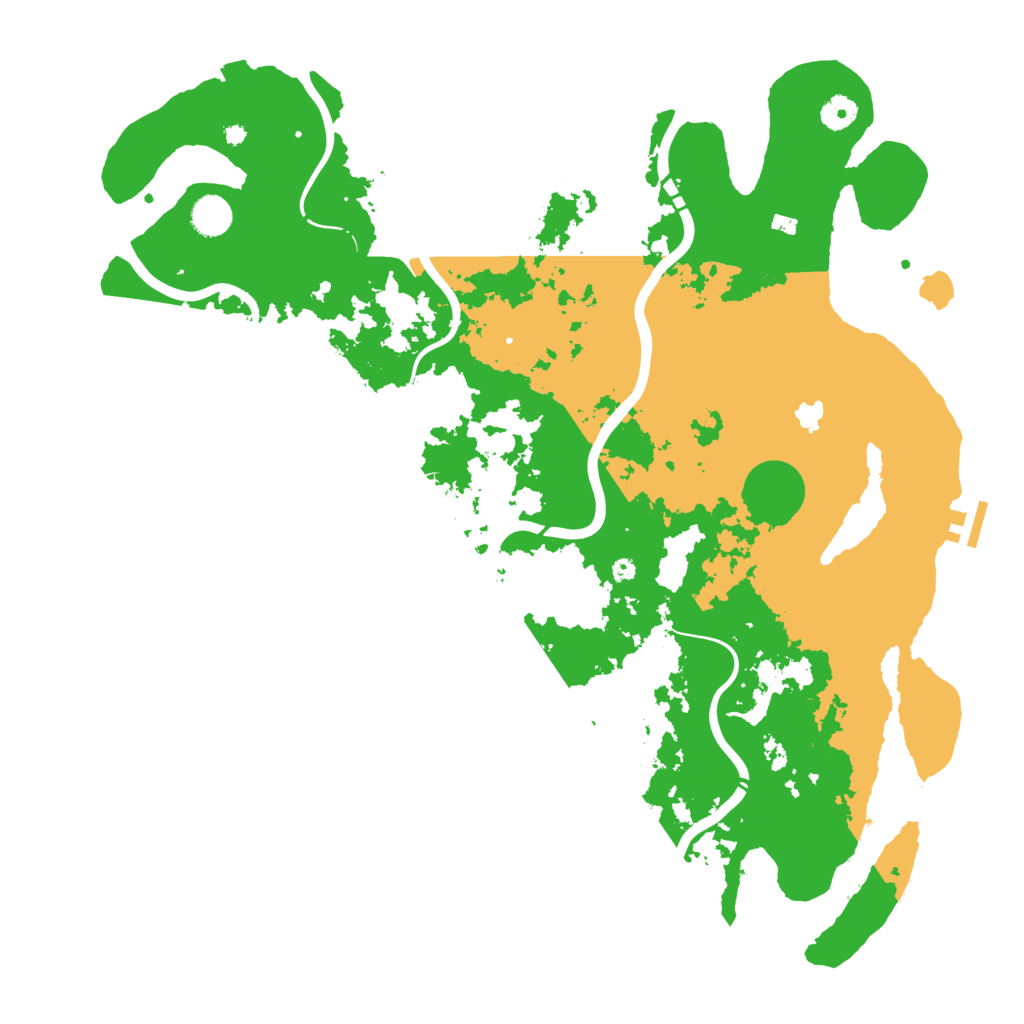 Biome Rust Map: Procedural Map, Size: 4400, Seed: 66910545