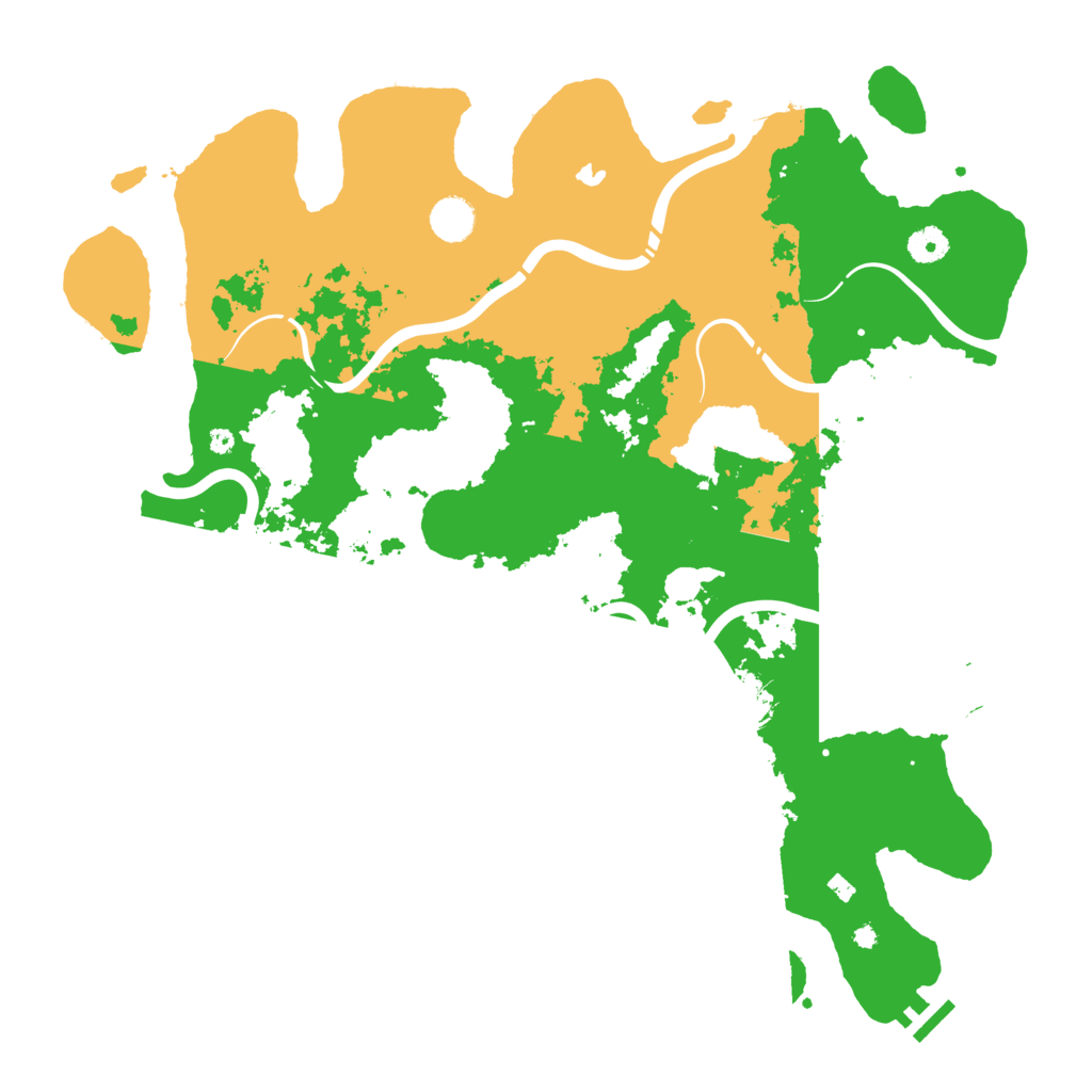 Biome Rust Map: Procedural Map, Size: 4300, Seed: 67641118