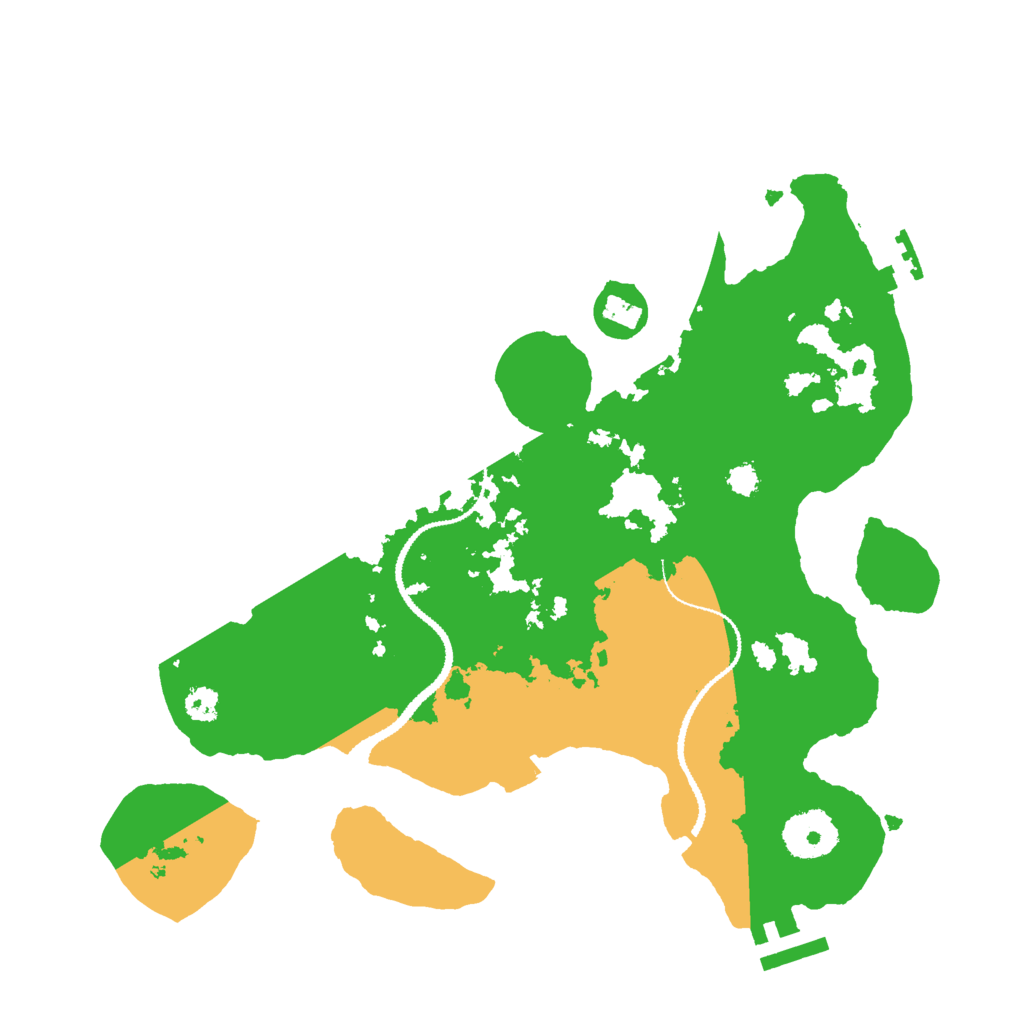 Biome Rust Map: Procedural Map, Size: 3000, Seed: 668542132