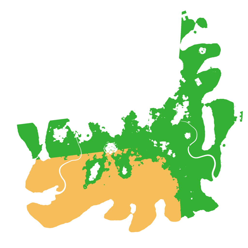 Biome Rust Map: Procedural Map, Size: 3600, Seed: 24102318