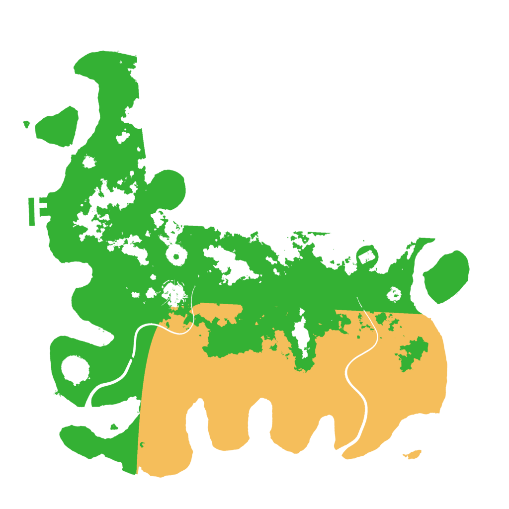 Biome Rust Map: Procedural Map, Size: 3650, Seed: 34112122