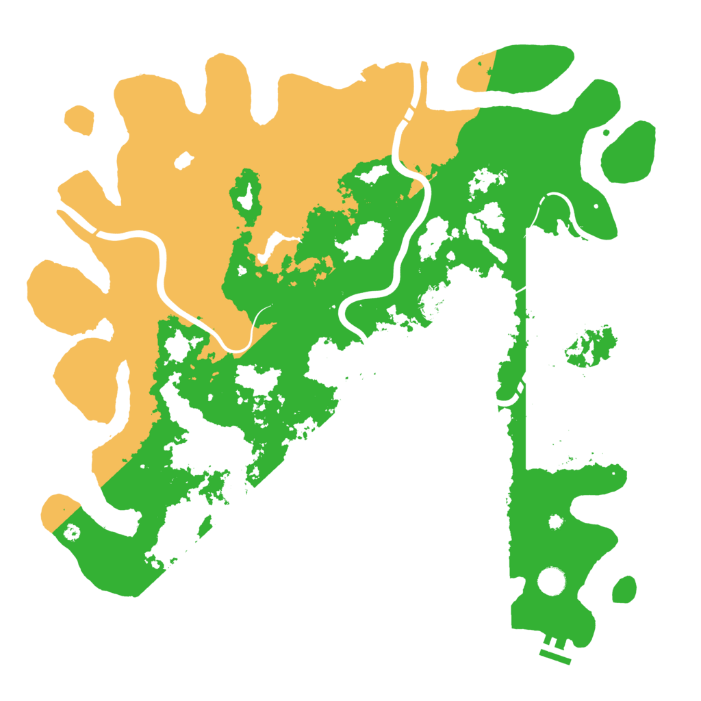 Biome Rust Map: Procedural Map, Size: 4400, Seed: 86601656