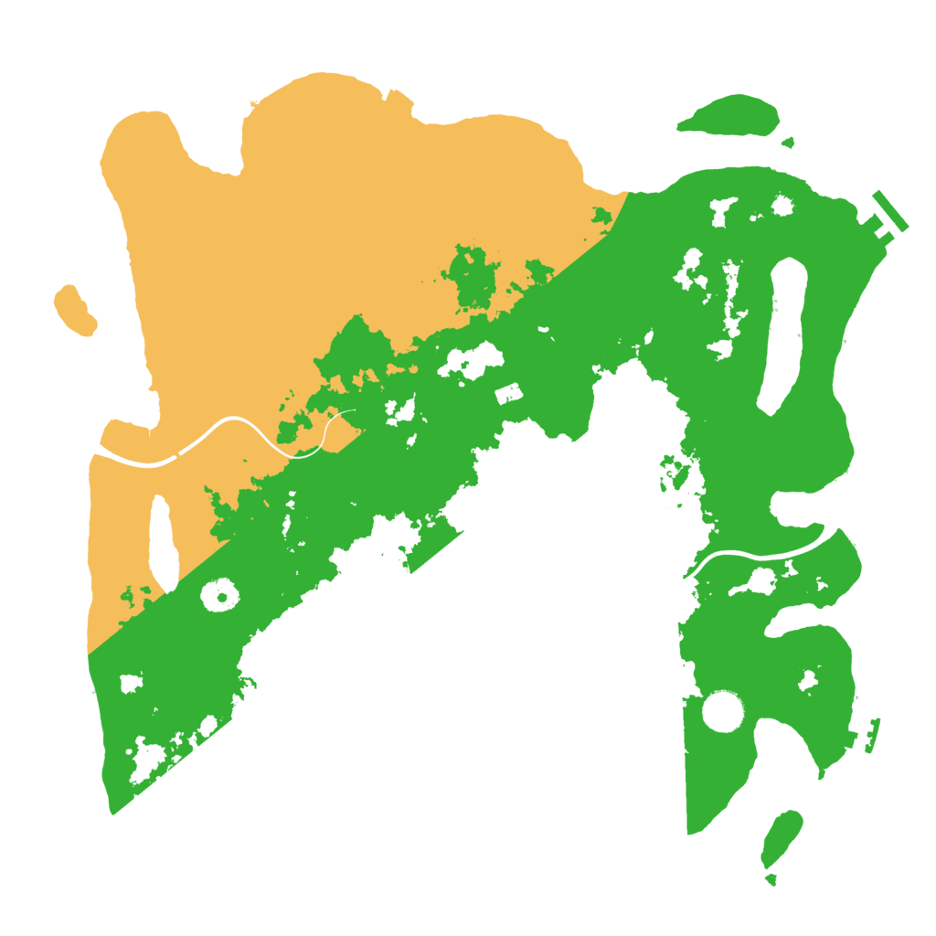 Biome Rust Map: Procedural Map, Size: 3950, Seed: 27862177