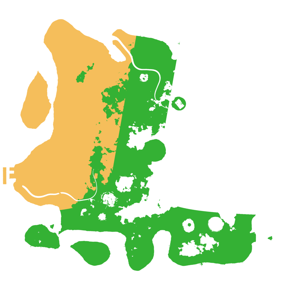 Biome Rust Map: Procedural Map, Size: 3500, Seed: 441399823