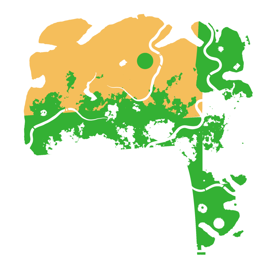 Biome Rust Map: Procedural Map, Size: 4400, Seed: 74710372