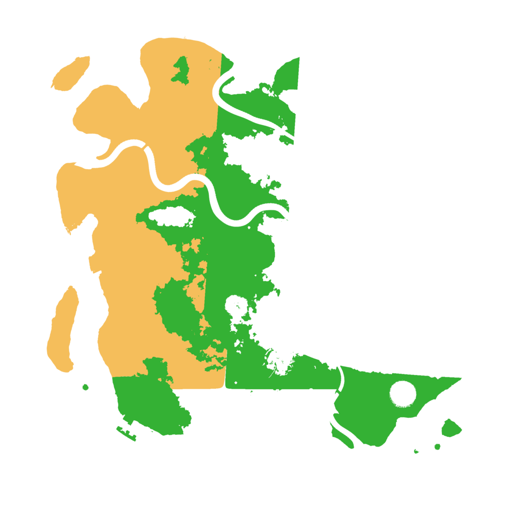 Biome Rust Map: Procedural Map, Size: 3500, Seed: 96429718