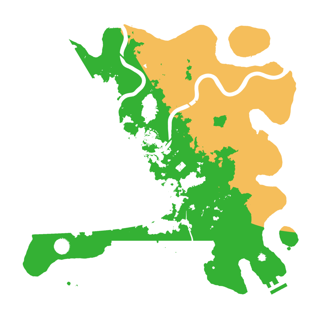 Biome Rust Map: Procedural Map, Size: 3600, Seed: 46265211