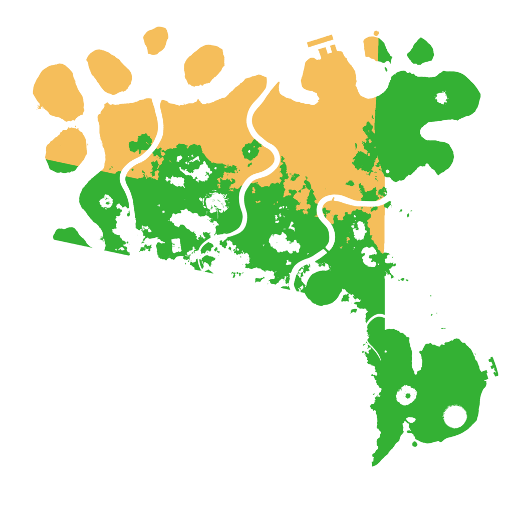 Biome Rust Map: Procedural Map, Size: 3950, Seed: 72786624