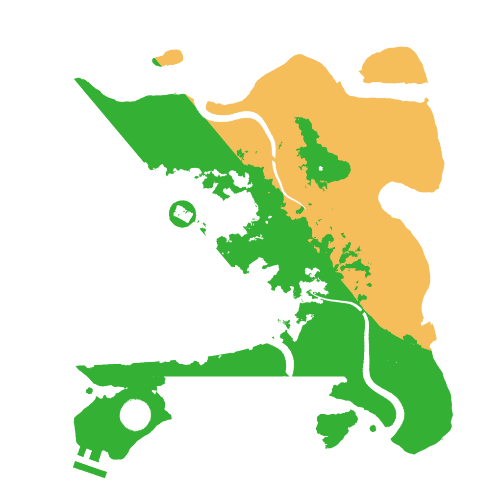 Biome Rust Map: Procedural Map, Size: 3000, Seed: 8750