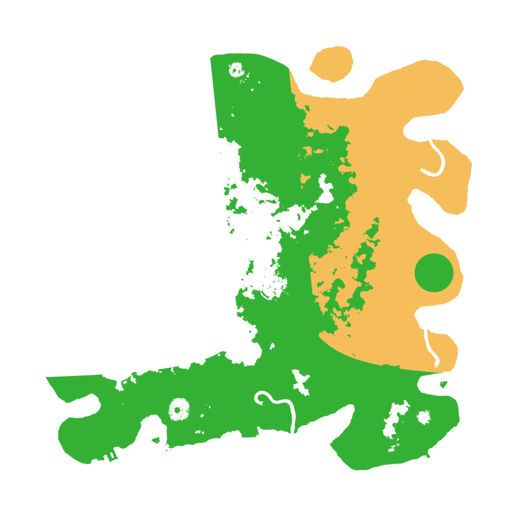Biome Rust Map: Procedural Map, Size: 3500, Seed: 88489057