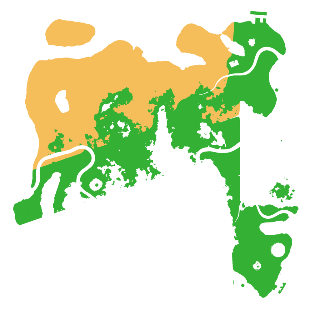 Biome Rust Map: Procedural Map, Size: 3950, Seed: 11105370
