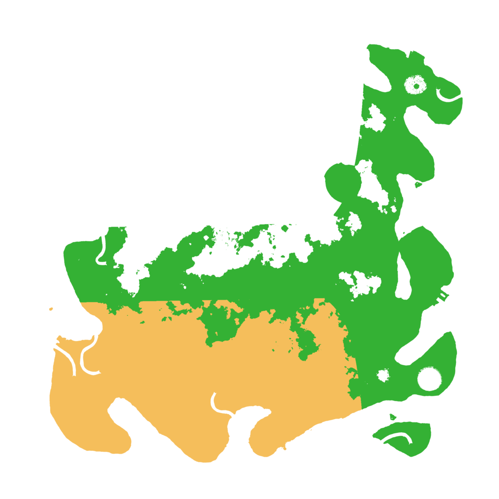 Biome Rust Map: Procedural Map, Size: 3700, Seed: 16535286