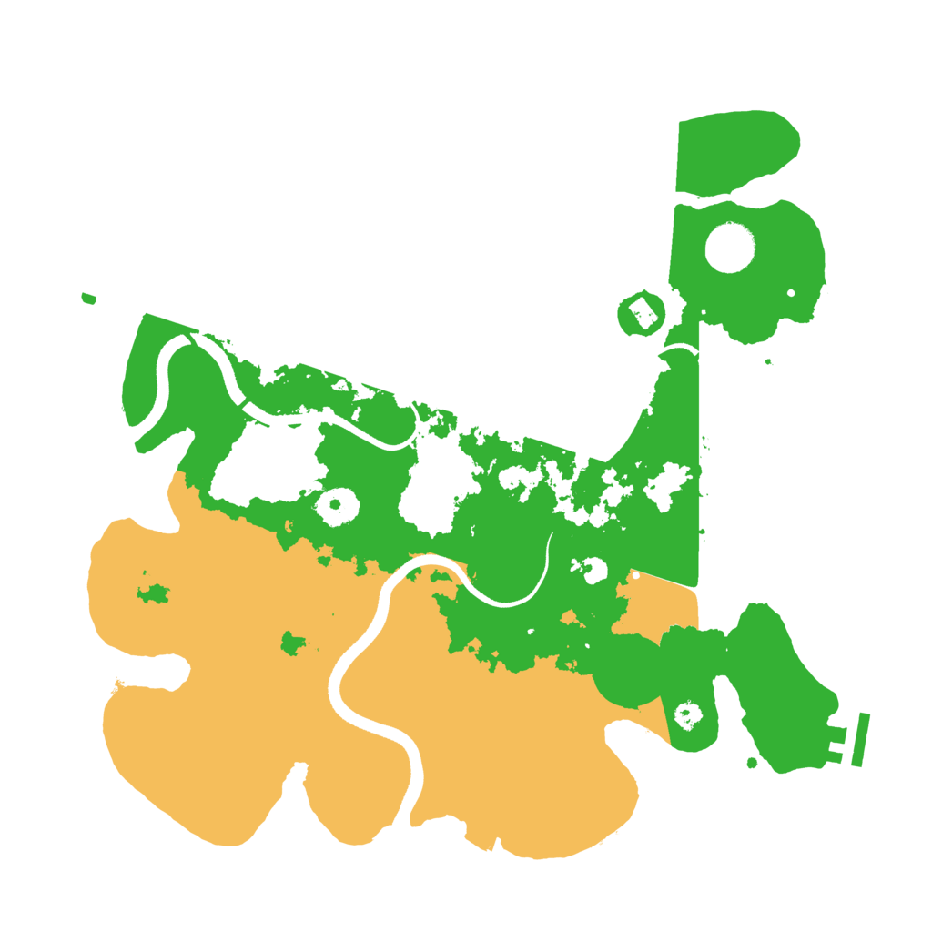 Biome Rust Map: Procedural Map, Size: 3500, Seed: 626262