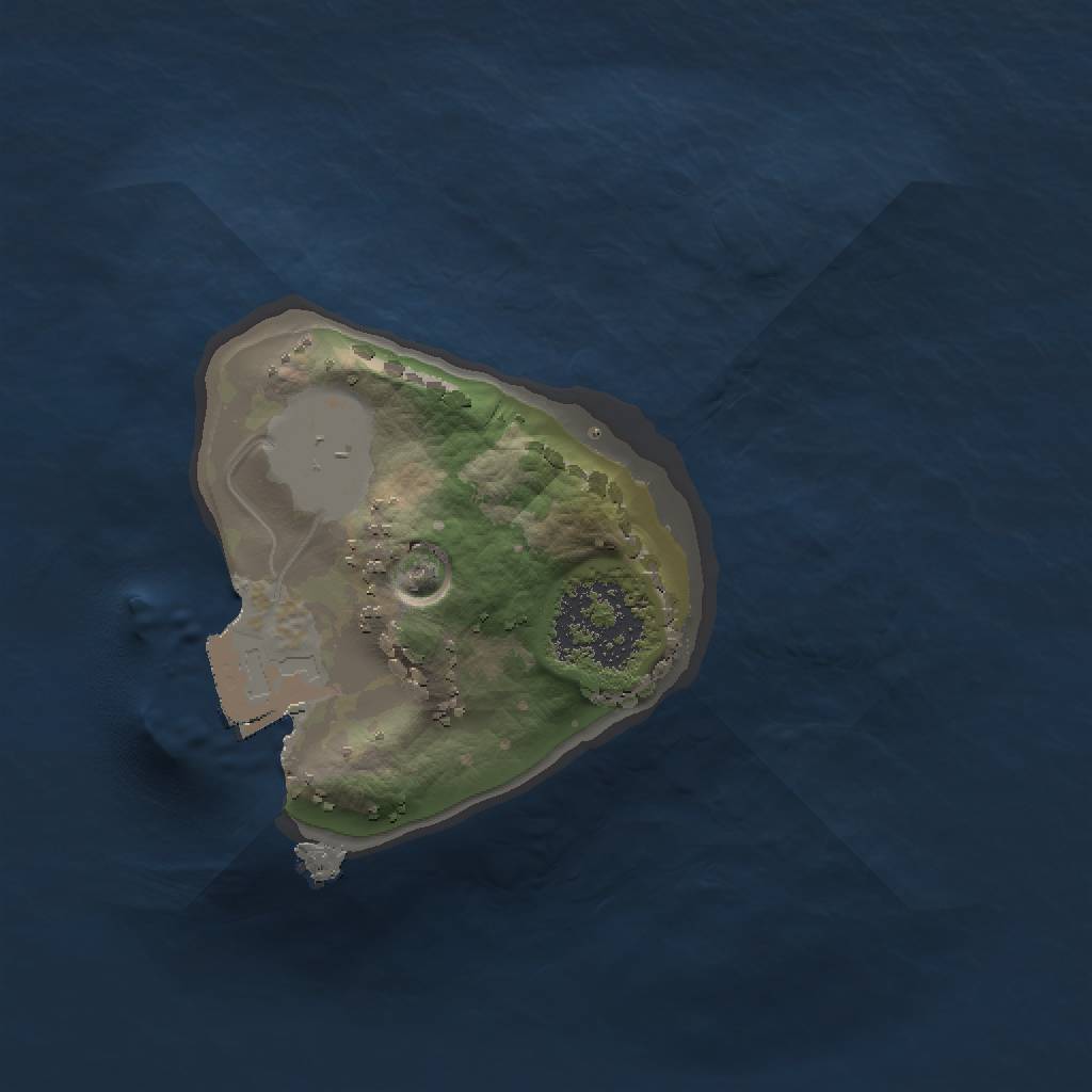 Rust Map: Procedural Map, Size: 1200, Seed: 2041889, 3 Monuments