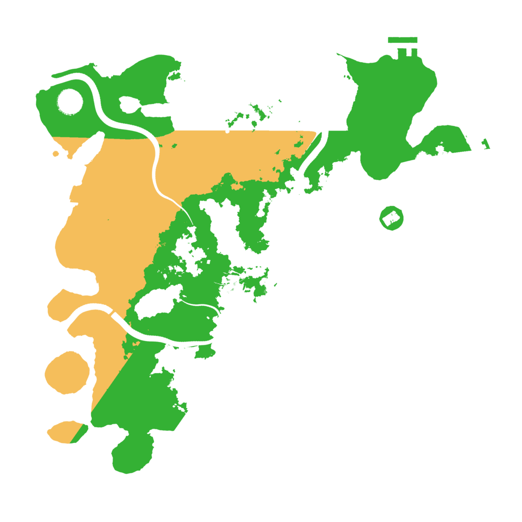 Biome Rust Map: Procedural Map, Size: 3600, Seed: 44210544